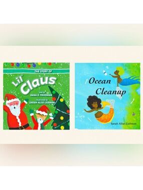 Lil Clause and Ocean Clean Up Soft Cover Books for Young Children